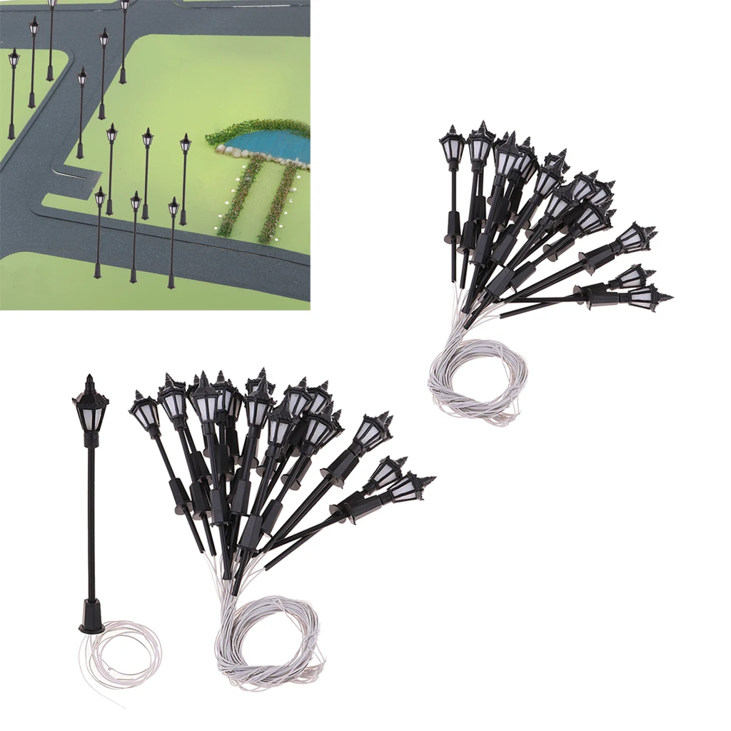 40 шт. светодиодный уличный фонарь в масштабе 1:100 масштаб 1:75|Наборы для сборки