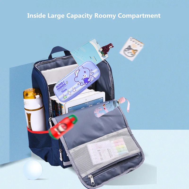 Рюкзак школьный OKKID для девочек милый розовый ранец учеников детский портфель