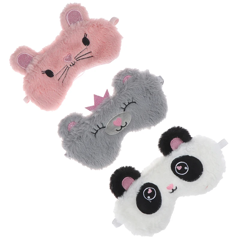 

Mask For Sleep Cute Panda Sleeping Face Eye Blindfold Eyeshade Breathable Kids Women Travel Cover Health Care Aid Eyepatch Tool