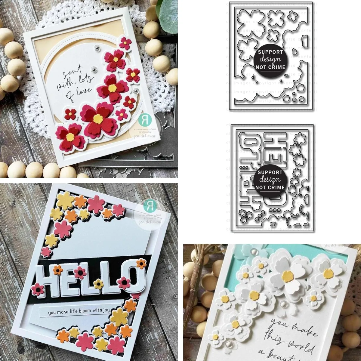 

Hello Daisy Floral Chain 2021 New Arrivals Cutting Dies Decoration Metal Die Cutters For Scrapbooking Craft Diy Album Template