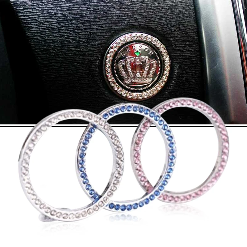 Interior Stickers Knobs Decors Universal Car Start Switch Rings Accessories Automobile Plastic 1pcs Fashion | Автомобили и