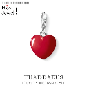 Женский браслет с подвеской в виде красного сердца, Минималистичная цепочка из стерлингового серебра 2020 пробы, романтический подарок