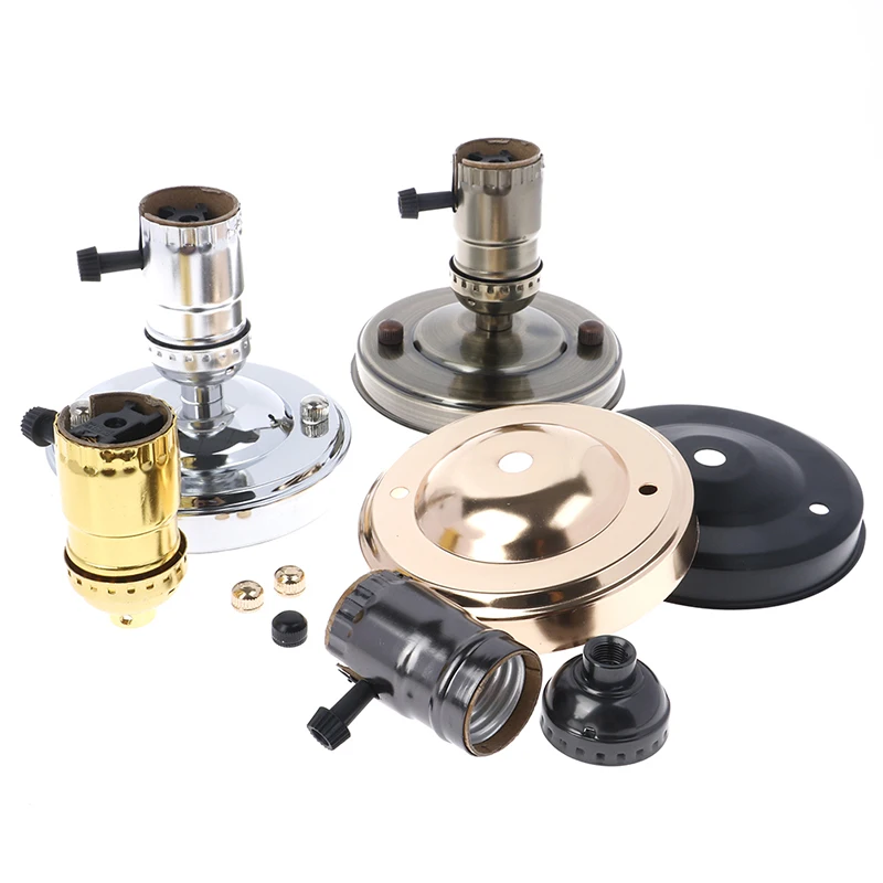 

E26 Vintage Retro Edison Ceiling Screw Light Lamp Bulb Socket Holder With Switch