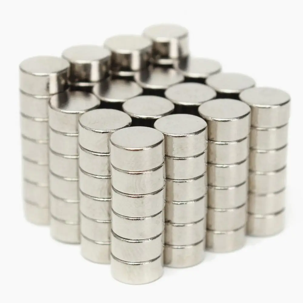 

100Pcs 6x3mm N50 Super Strong Round Disc Blocks Rare Earth Neodymium Magnets Fridge Crafts For Acoustic Field Electronics