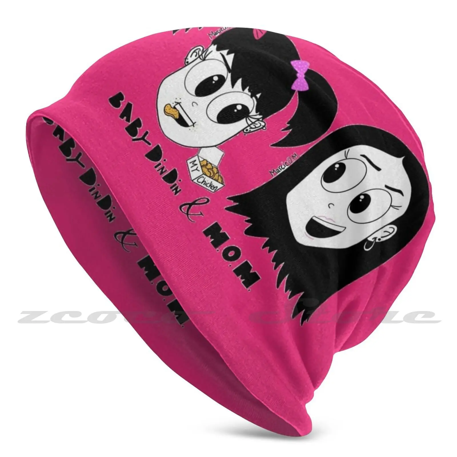 

" My Chicken " Babydindin And Mom Diy Pullover Cap Knit Hat Plus Size Keep Warm Elastic Soft Babydindinandmom Kids Mom Daughte