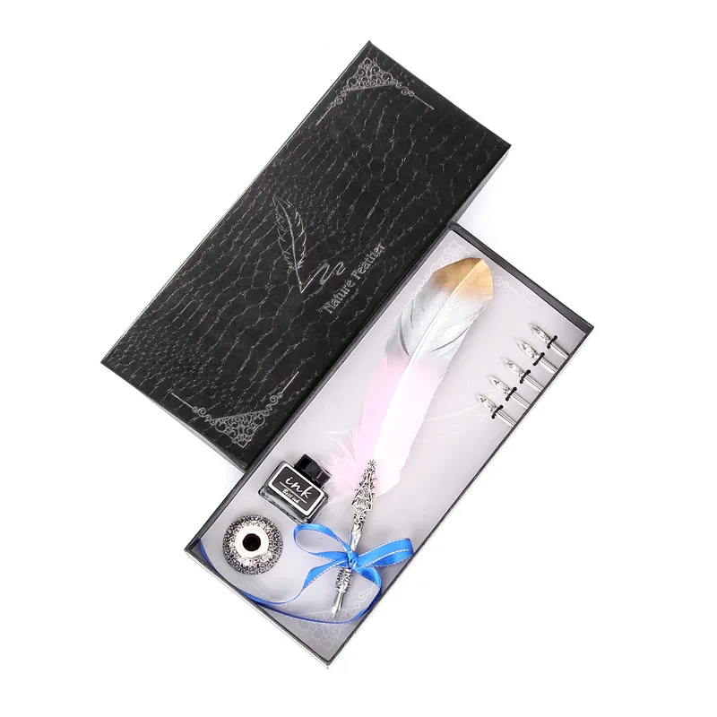 Перо с градиентом цвета для творческих личностей модная ручка подарочный набор