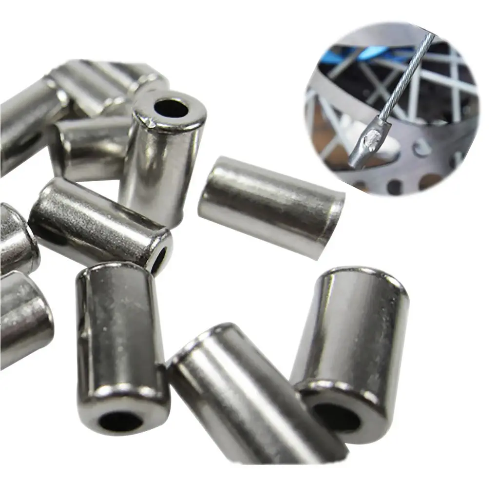 100 шт./упак. велосипедные аксессуары серебро велосипедная Тормозная Линия