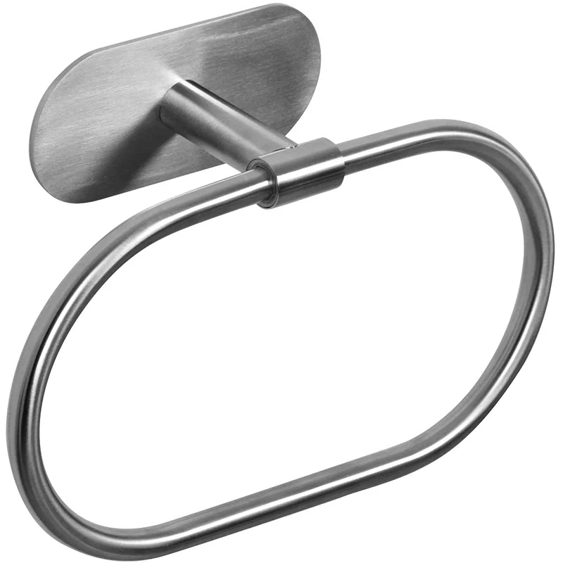Простая вешалка для полотенец из нержавеющей стали самоклеящаяся держатель