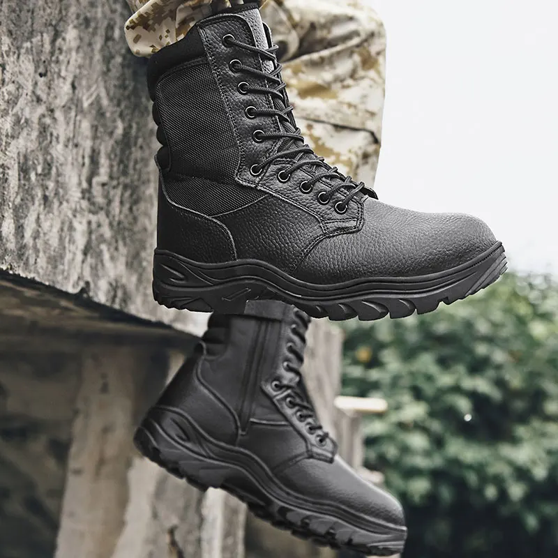 

Work Boots Man Tenis Altos High Top Sneakers Shoes Men's Military Boot Mens Dress Boots Vintage Men Safety Oxford Black