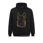 Красочный шотландский пуловер Скотти собака, толстовки с капюшоном, мужские свитшоты с длинным рукавом для зимы и осени, уличные спортивные свитшоты