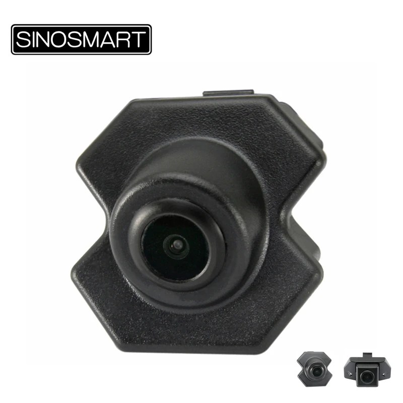 SINOSMART-cámara de visión frontal para coche, videocámara HD para Chevrolet Cruze o Malibu, Instalación en fábrica, agujero de cámara Original/rejilla frontal