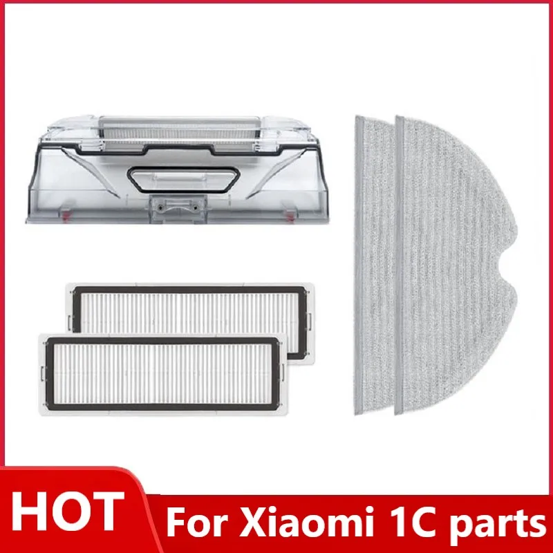 

Dust box HEPA Filter Mop Cleaning Tool for Xiaomi Mijia 1C STYTJ01ZHM Robot Vacuum cleaner parts Accessories вабѬа xiaomi