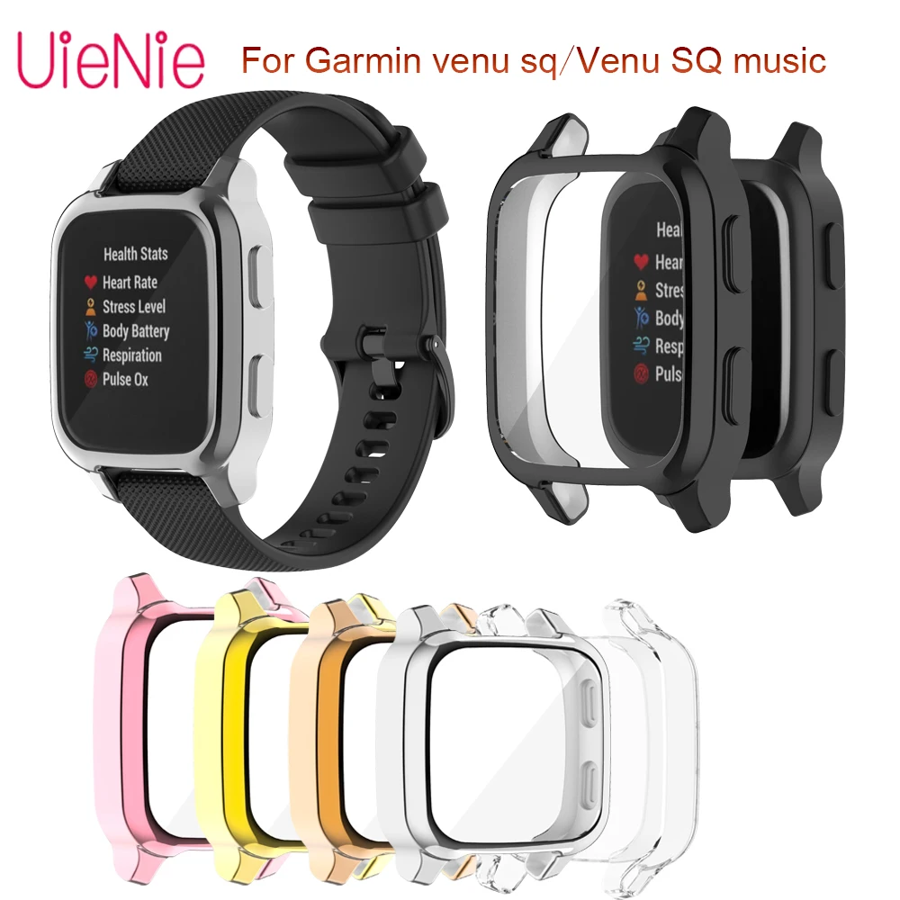 

TPU All-Inclusive With Screen Protective Cover Case For Garmin Venu sq/Venu SQ Music High-Quality Durable Frame Shell Accessory