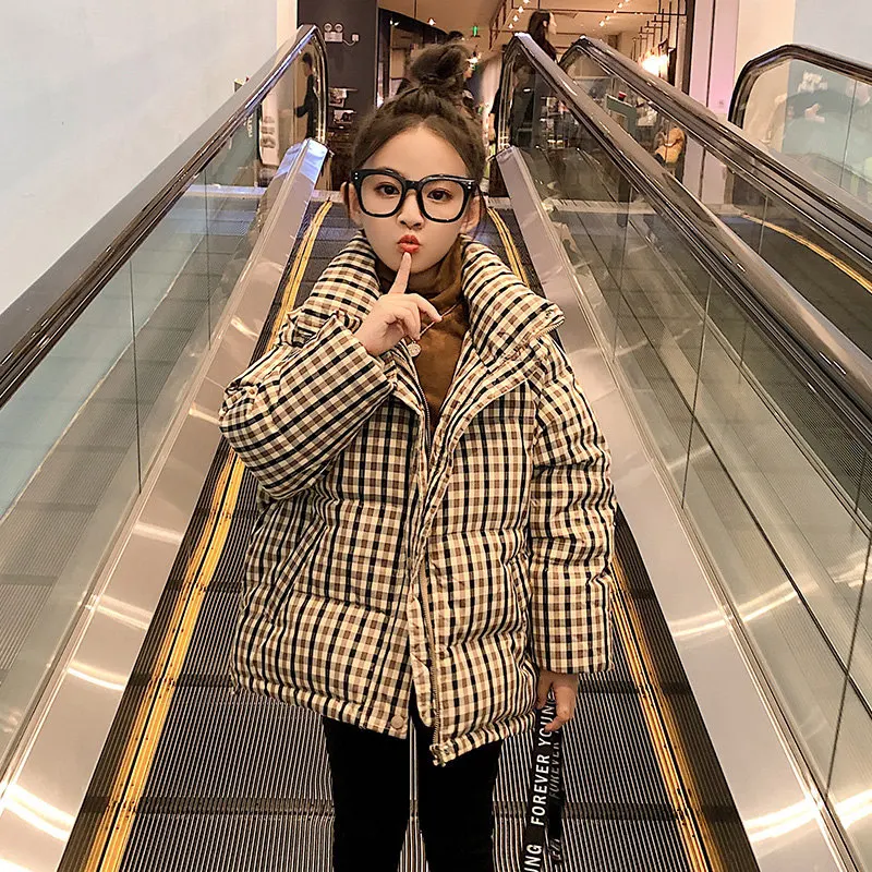 Children Cotton Jacket 2021 New Winter Coat Fashion Kids Korean Outerwear School Clothes Girls Parkas 5 7 9 11 13 14 Years Old | Мать и