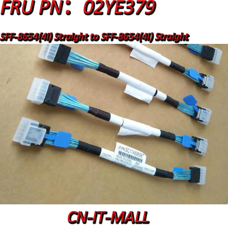 

NEW Slimline SAS4.0 SFF-8654 4i Straight to SFF-8654 4i Straight Cable 02YE379 23cm R0059