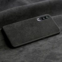 italian suede like fabrics leather back cover for xiaomi mi 9 9se 8 pro cases luxury phone housing shell capa case for mi 10 pro