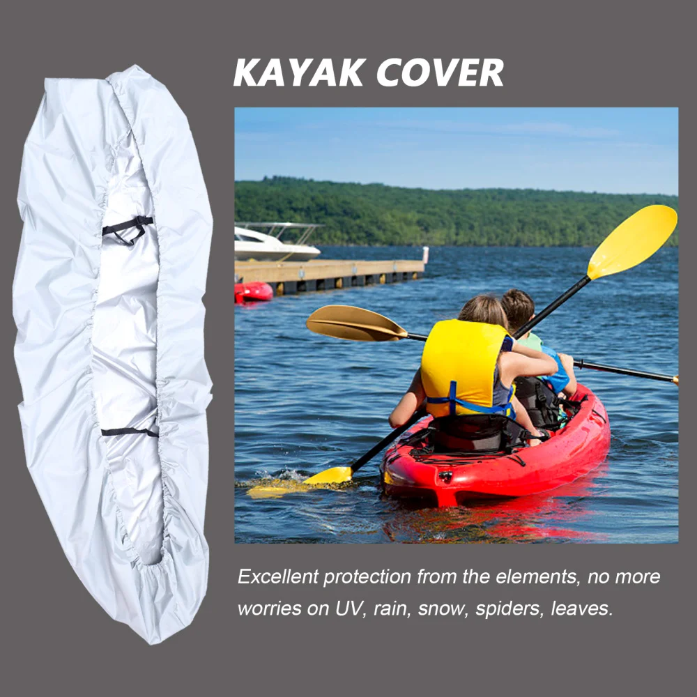 

Kayak Practical Cover Waterproof Canoe Protector Sunblock Canoe Cover with Bag