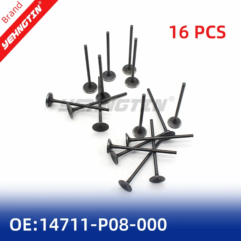 

8/16 PCS 14711-P08-000 Intake Exhaust Engine Valve Kit For Honda Civic Valve stem Top cup intake exhaust valve oil seal assembly