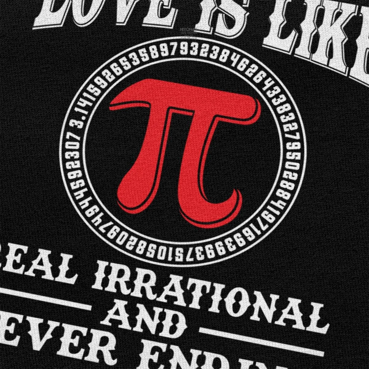 Футболка мужская с надписью Love Is Real Раздраженная и никогда не завершив день ИПИ