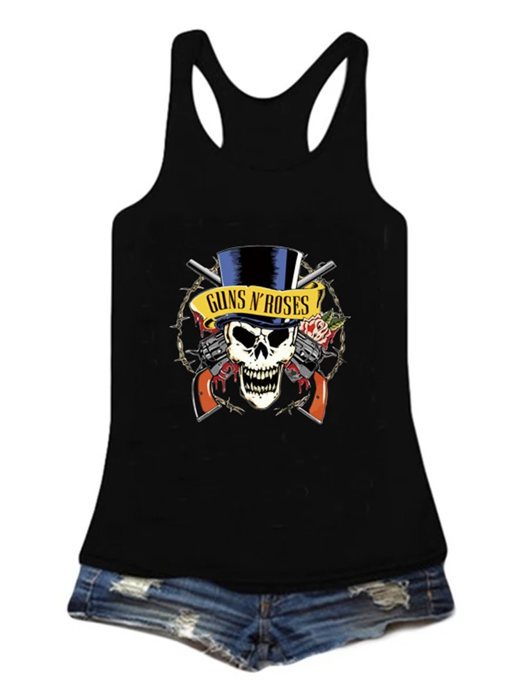 Топ Guns N Roses Band топ с графическим рисунком Женская Сексуальная футболка без