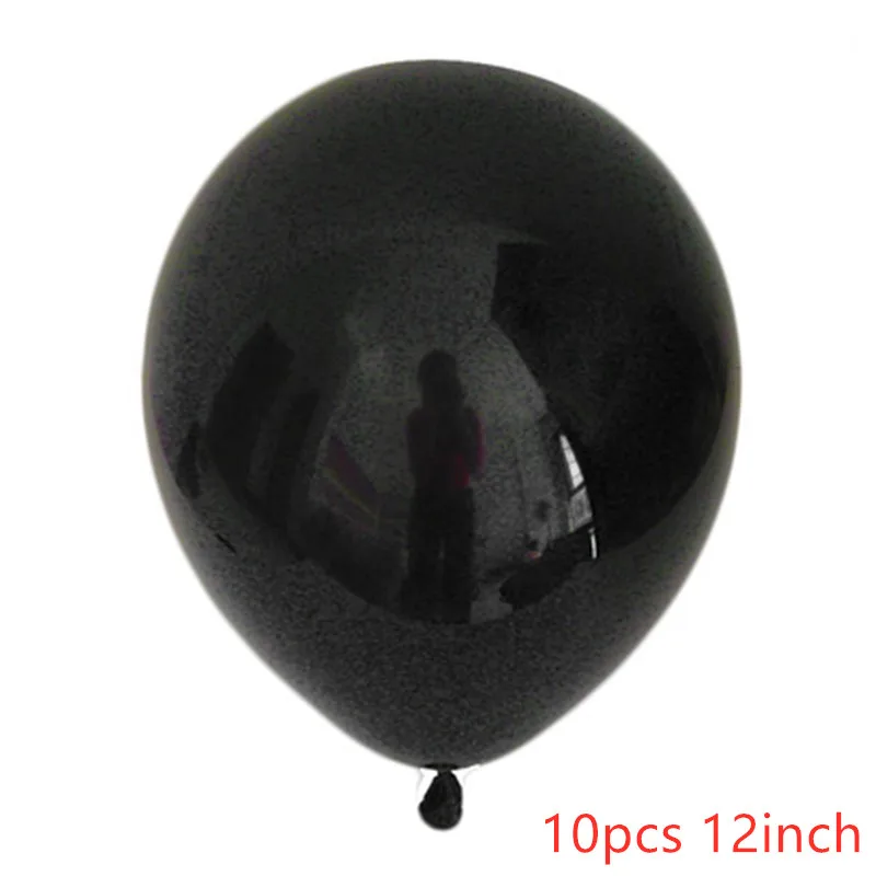 1pc party decoration black gold digital confetti mesh 4d balloon baby 2 years old birthday theme party decoration - Цвет: as picture