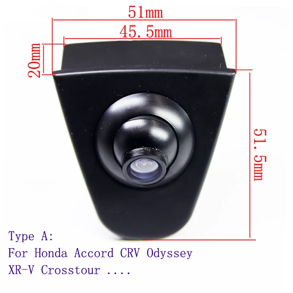 

HD CCD автомобильная камера с логотипом переднего вида для Honda CIVIC Accord CRV Odyssey XR-V Crosstour Fit City Parking