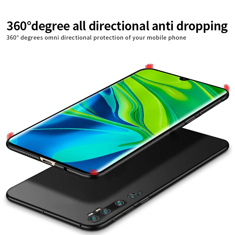 Для Xiaomi mi Note 2 Чехол Note 8 10 CC9 Pro тонкий гладкий и ультра-тонкий PC телефон задняя крышка для Xiao mi Red mi 7A 8A чехол Funda