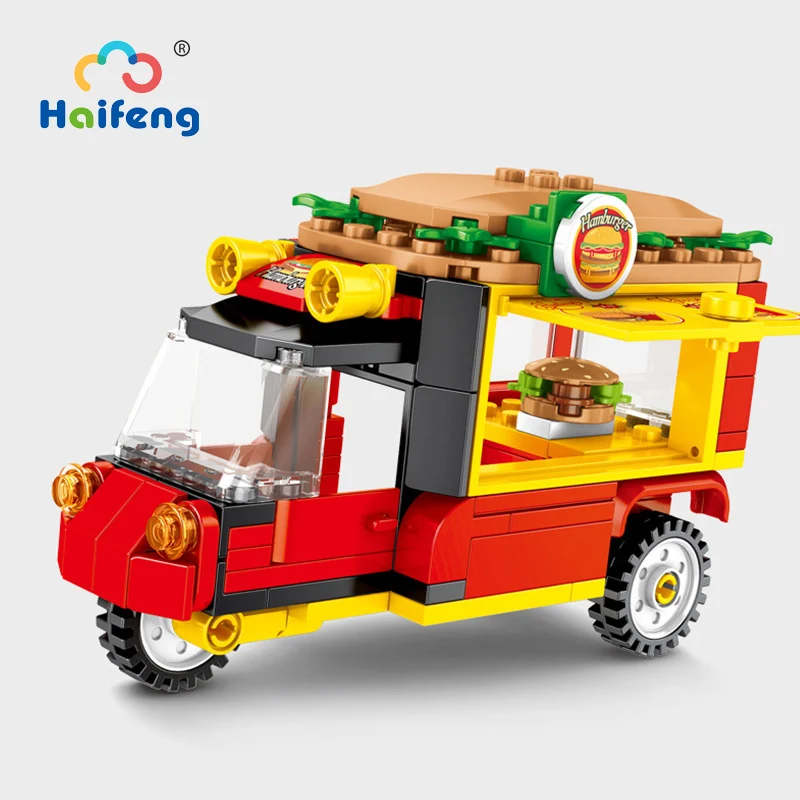 Городской мини уличный вид серия игрушек еда корзина грузовик милая 3D модель