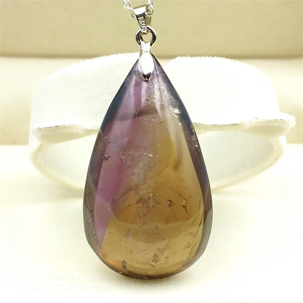 Высокое качество природный Аметрин Кварц фиолетовый желтый драгоценный камень