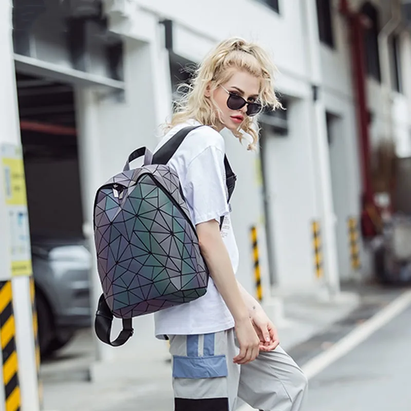 Большой женский рюкзак повседневные Рюкзаки Женский Светящийся рюкзаки