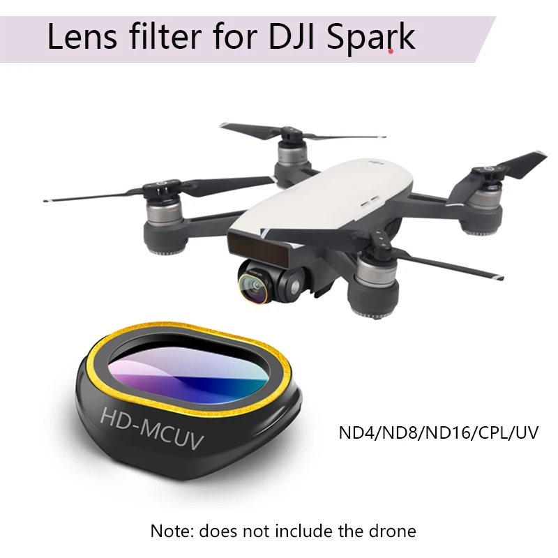 HD UV CPL ND4 ND8 ND16 фильтр для объектива DJI Spark Drone аксессуары многослойный Суперлегкий