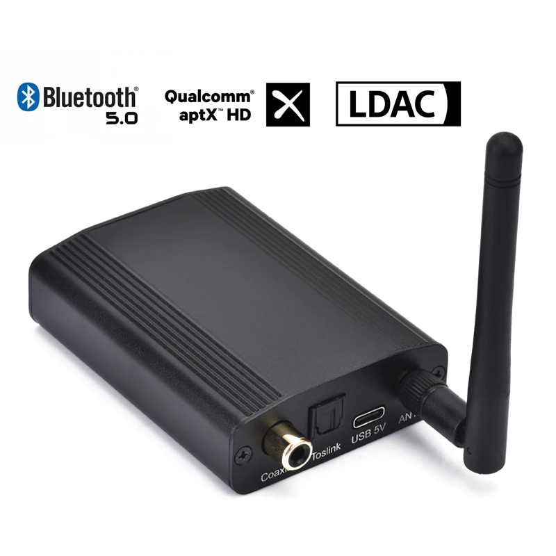 

CSR8675 Bluetooth 5.0 24Bit/96K Aptx Aptx-HD LDAC Receiver Digital Audio Hifi Coaxial Optical SPDIF Wireless Adapter