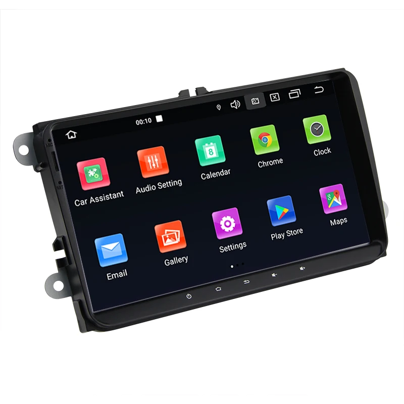 Автомобильный мультимедийный плеер Eunavi TEF7708 DSP Android 10 радио GPS для Volkswagen VW Passat B6 Touran
