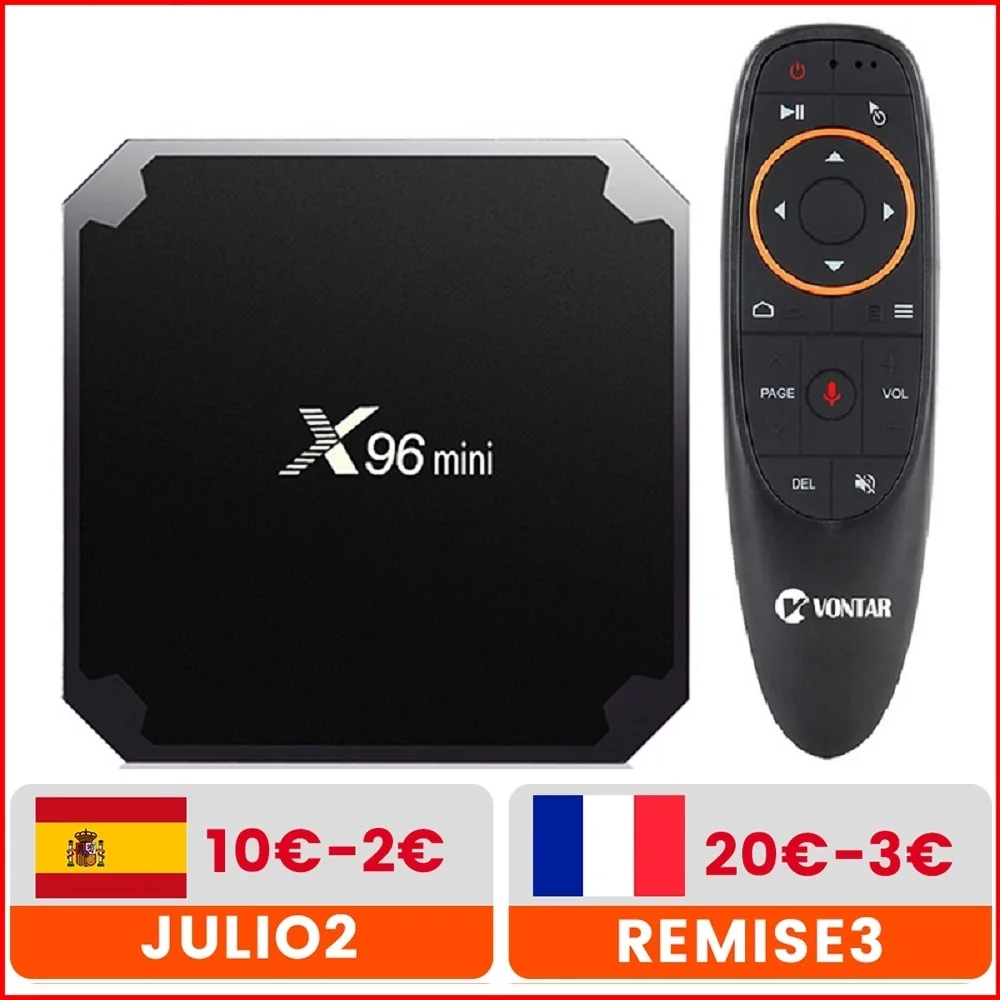 

X96 mini Android TV BOX X96mini Android 7.1 Smart TV Box 2GB 16GB Amlogic S905W Quad Core 2.4GHz WiFi Android 9.0 1GB8GB