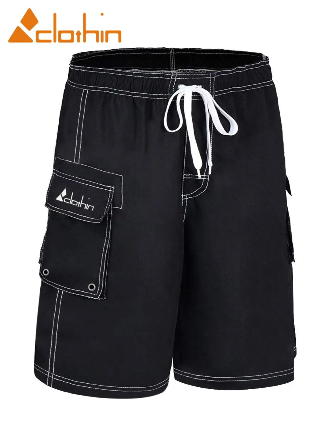 Clothin мужские бордшорты для серфинга пляжные летние шорты с принтом быстро сохнет