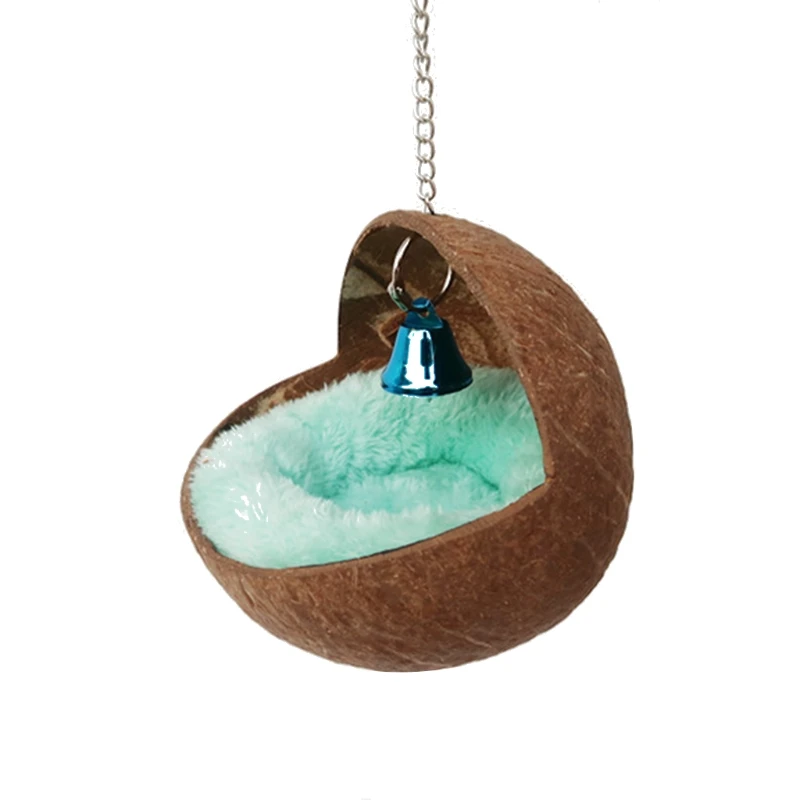 

Pets Coconut Shell Nest House Hamster Squirrel Dutch Pigsty Warm Sleeping Bed