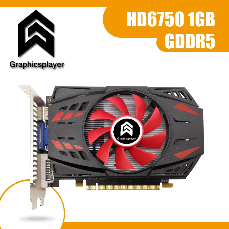 

Видеокарта Графическая HD6750 1 ГБ/1024 МБ бит GDDR5 для AMD ATI HD6700 Series