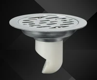 stainless steel deodorant square round floor drain 12 cm drawing washing machine deep water seal insect proof floor drain core