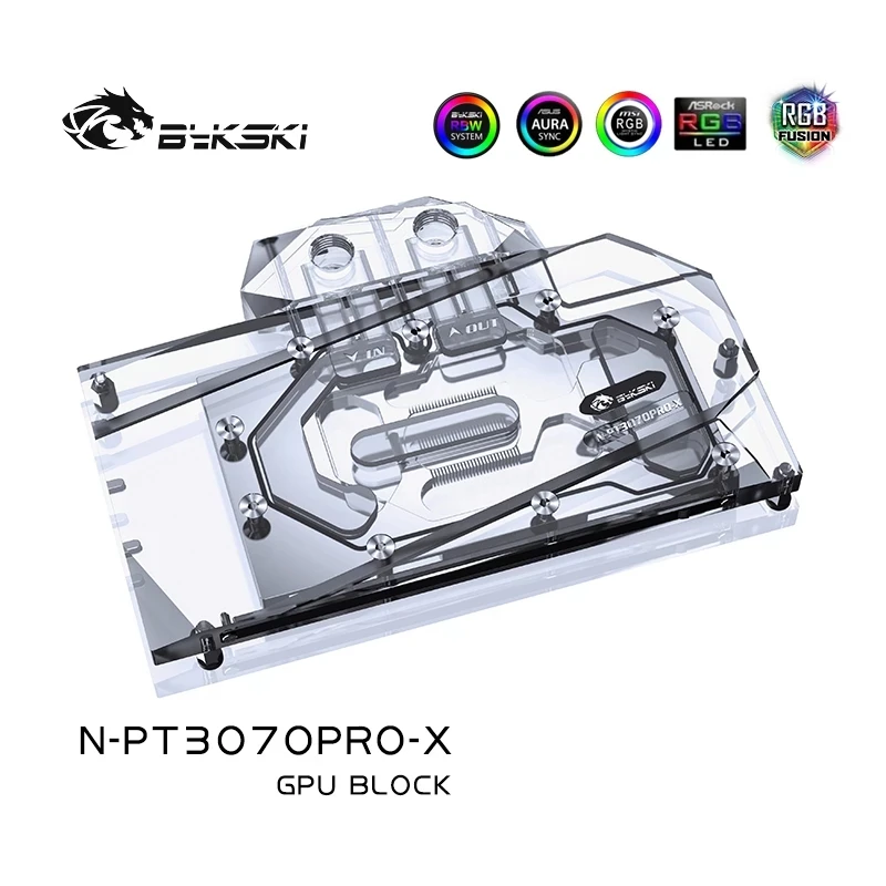 

Bykski 3070 GPU Блок водяного охлаждения для Palit RTX 3070 GamingPro OC, полное покрытие кулер Процессор GPU, N-PT3070PRO-X