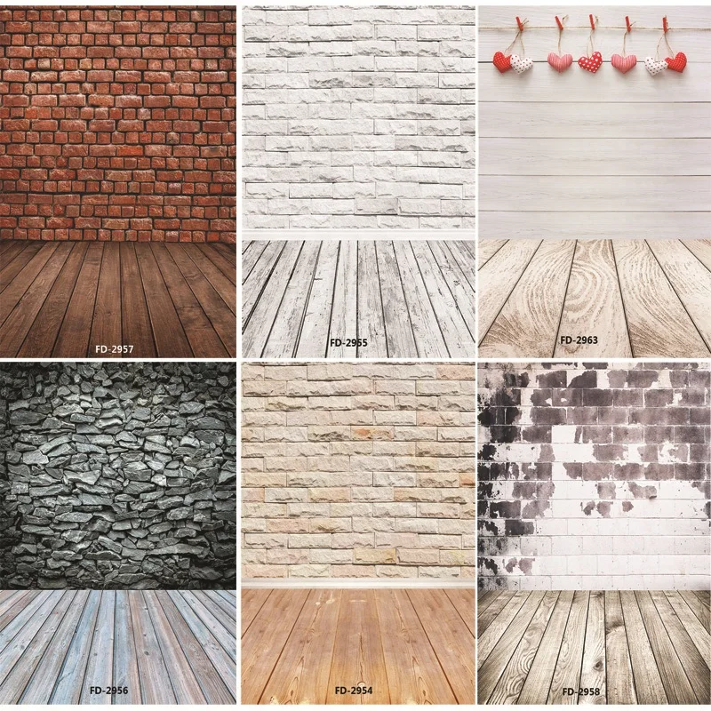 

SHUOZHIKE Art Fabric Photography Backdrops Prop Wooden Planks Photography Background NY4FD-4