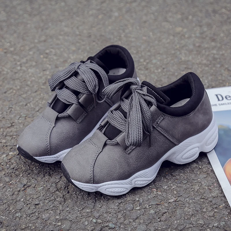 

Autumn Winter Platform Sneakers Women Suede Comfortable Casual Shoes Woman Korean Fashion Ladies Shoes Zapatos De Mujer Z2-55