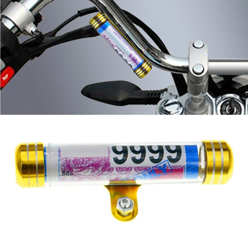 

Waterproof Universal Motorcycle Motorbike Tube Tax Disc Registration Label Stand 964B