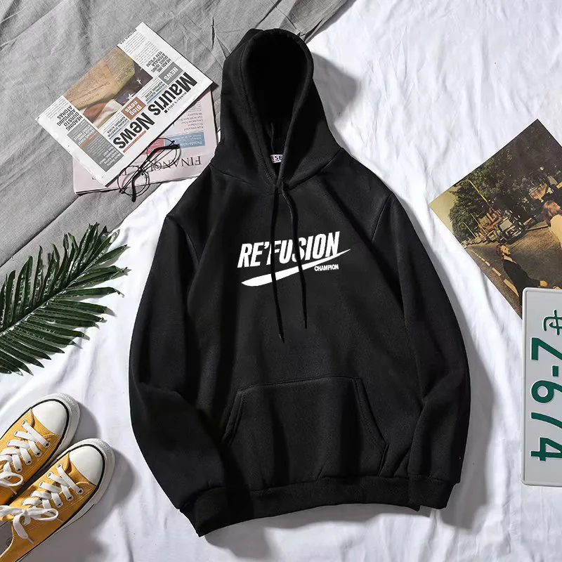 

Anime Print Men's Hoodies Streetwear Brand Fashion Winter Autumn Hip Hop Black Harajuku Stranger Things Hooded Pullover Hoody