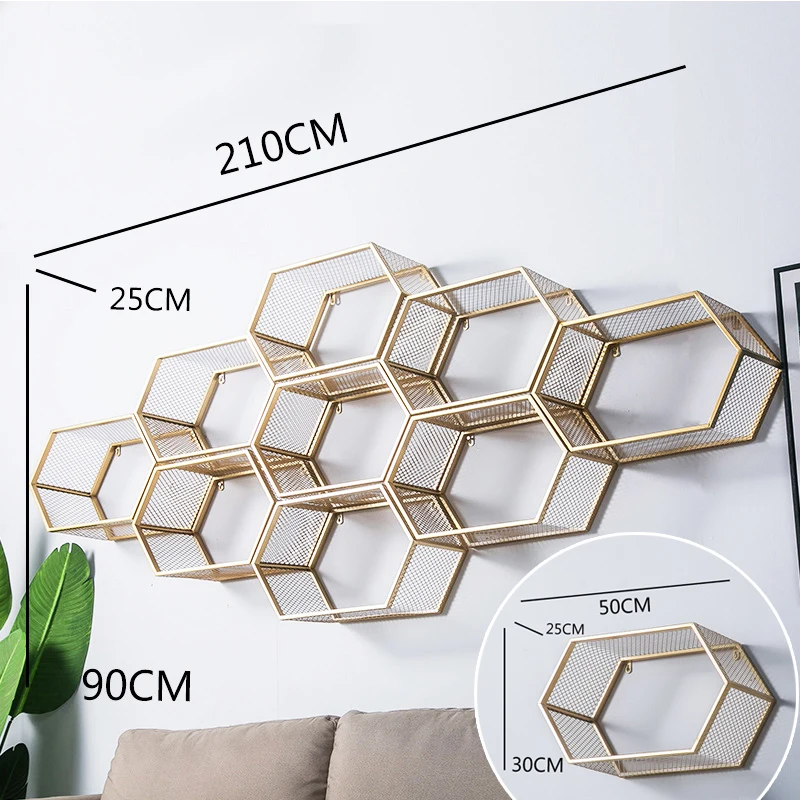 Креативный Золотой Встроенный Настенный шкаф сделай сам книжный в ряд мебель для