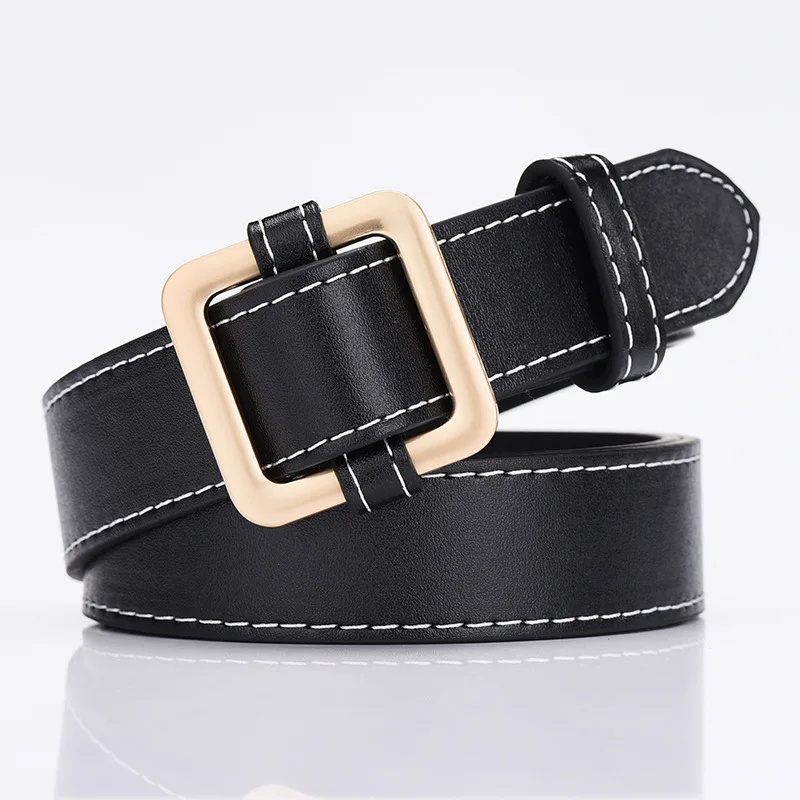 qw1 black JIFANPAUL, натуральная кожа, Дамская мода, Ретро стиль, ремень, сплав, пряжка, дизайн, известный бренд, джинсы, одежда, студенческий - Цвет: qw1 black