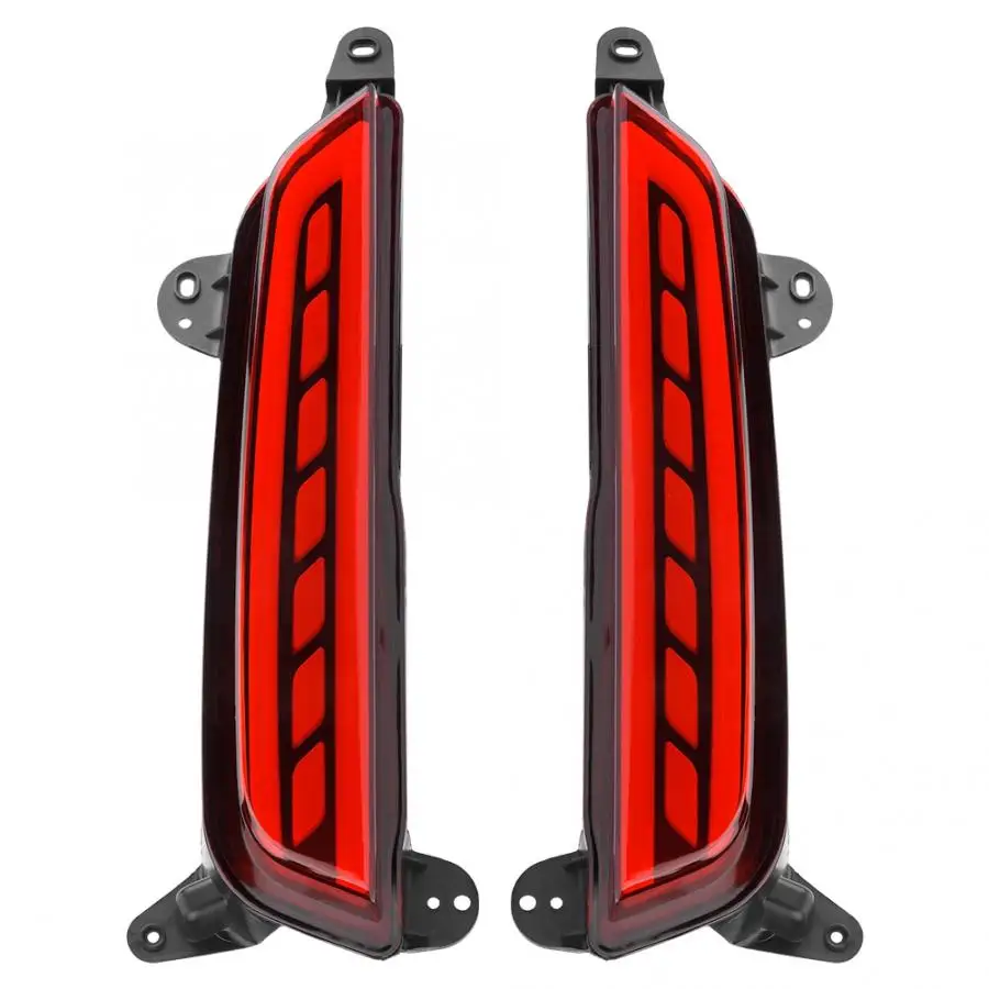 1 пара светодиодный Противотуманные фары для заднего бампера противотуманные DRL