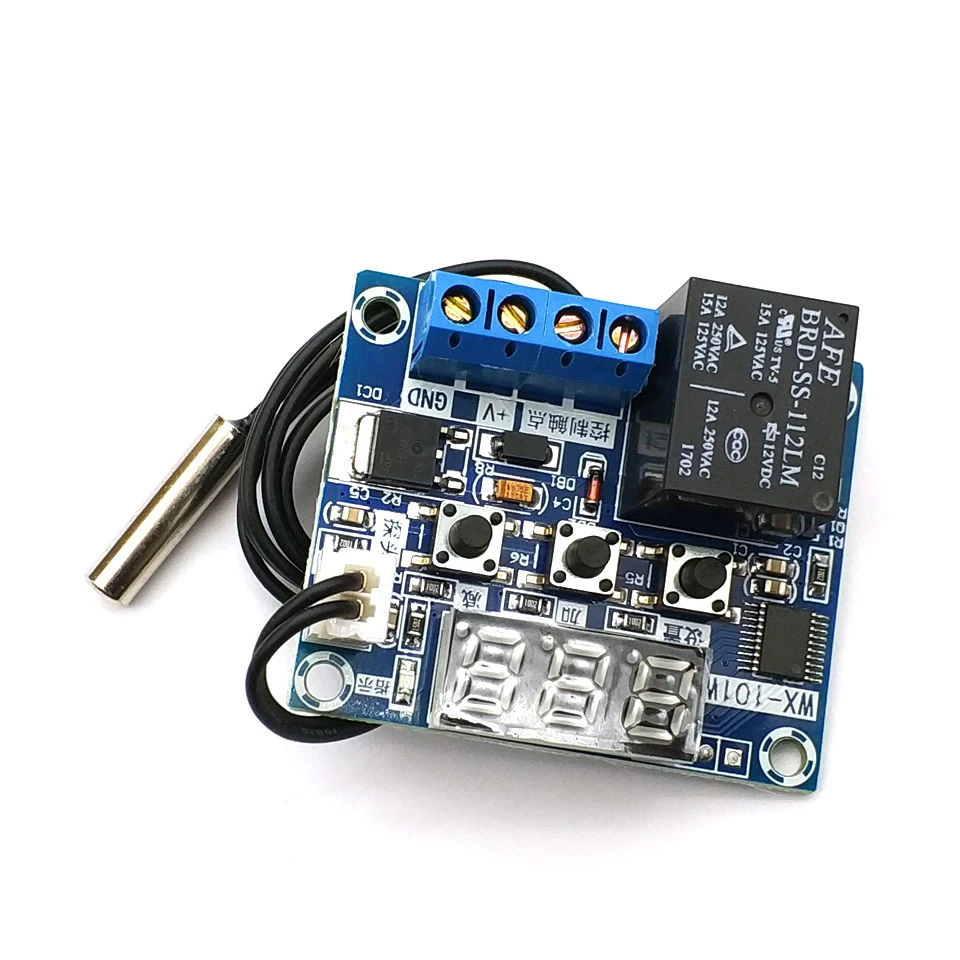 WX-101 регулятор температуры цифровой термостат высокоточный микротермостат DC 12 |