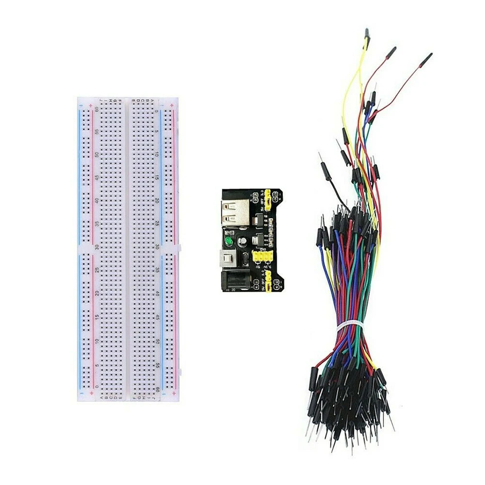 Макетная плата MB102 конденсатор светодиодный резистор комплект электронных