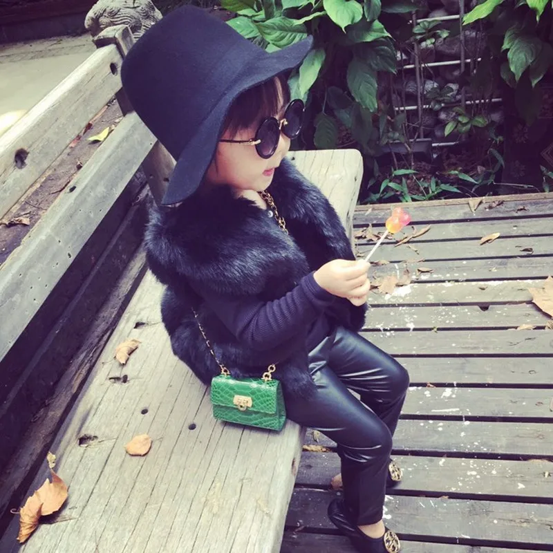 Детская одежда модная осенне зимняя куртка из искусственного меха детский жилет