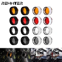 motorcycle turn signal indicator light bezels visor lens trim ring cover for harley touring road king dyna sportster xl softail